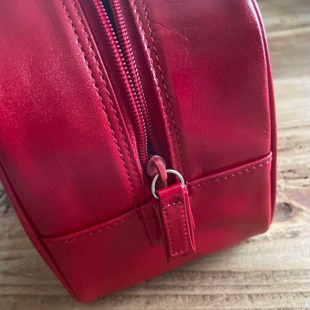 Keita Maruyama Red Leather Shoulder Bag. - image 10