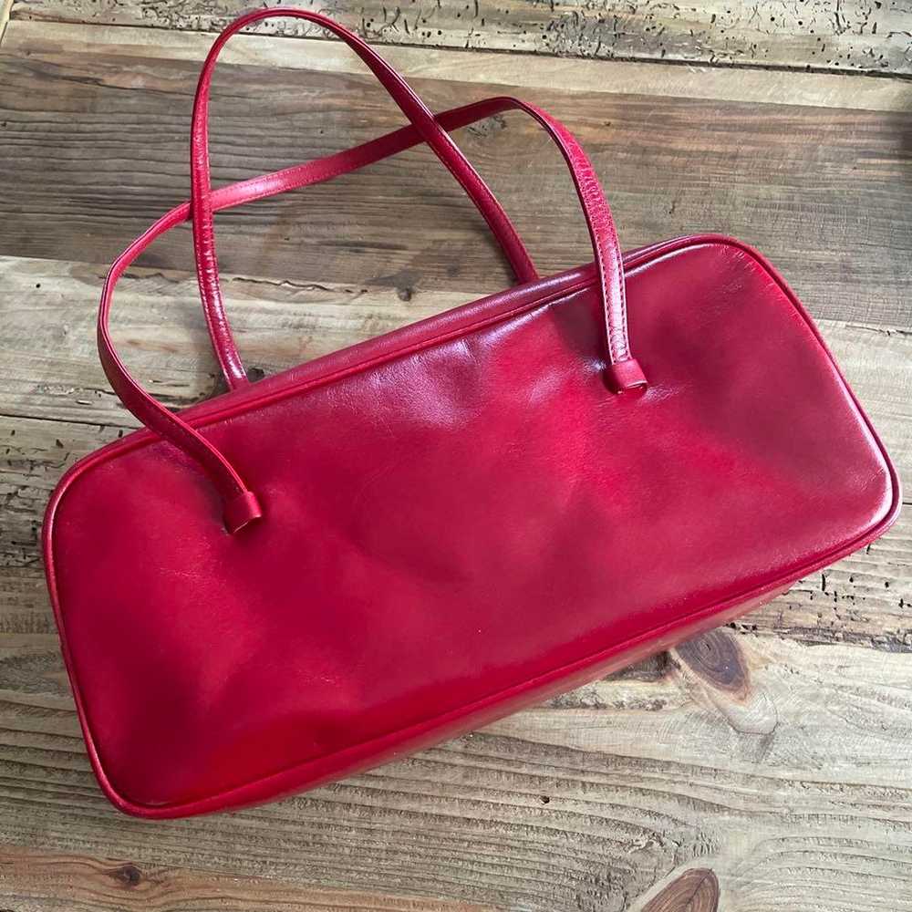 Keita Maruyama Red Leather Shoulder Bag. - image 1