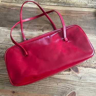 Keita Maruyama Red Leather Shoulder Bag. - image 1