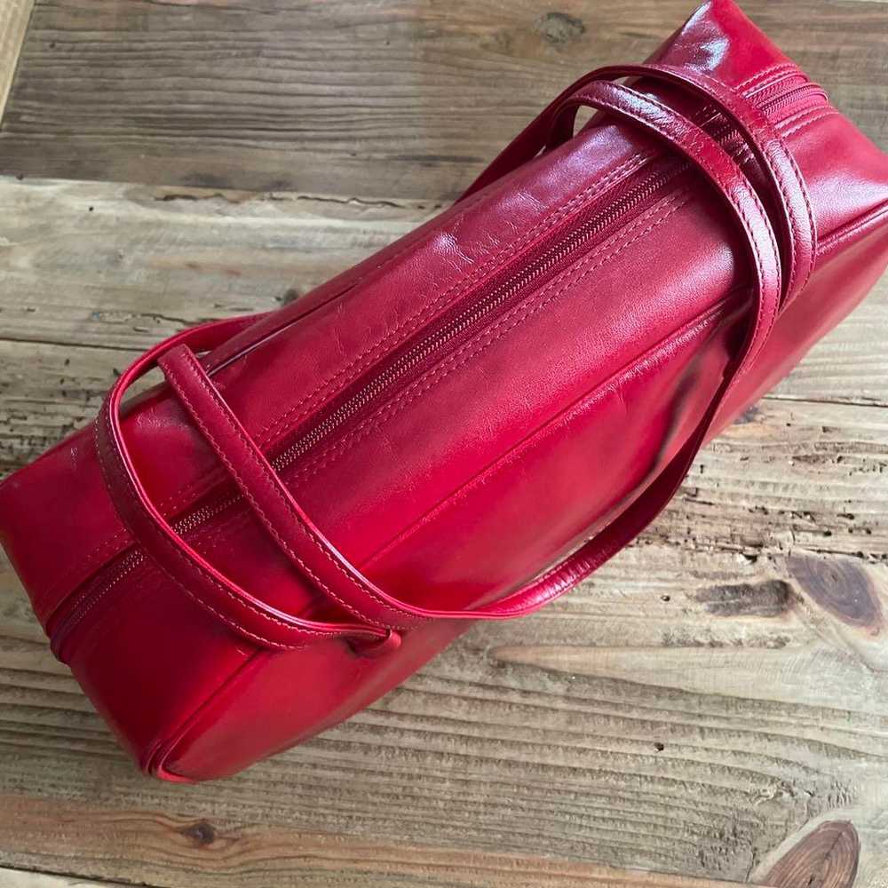 Keita Maruyama Red Leather Shoulder Bag. - image 2