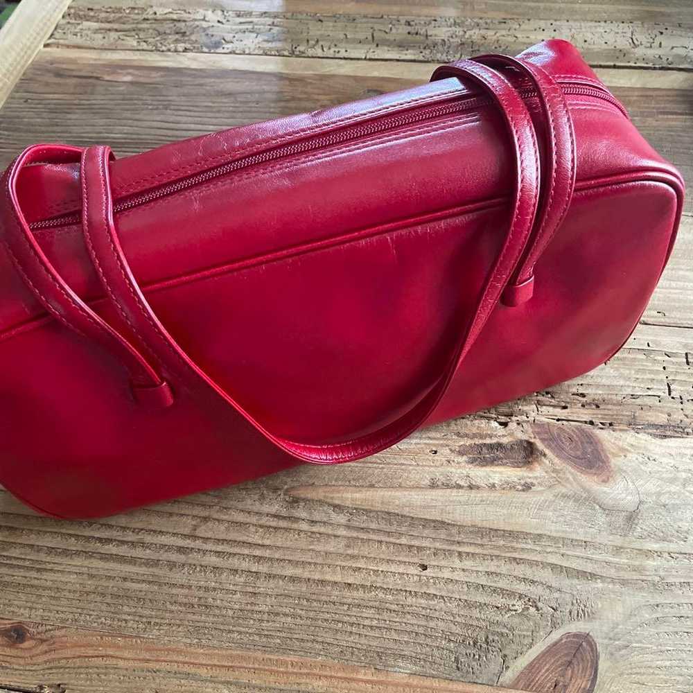 Keita Maruyama Red Leather Shoulder Bag. - image 3