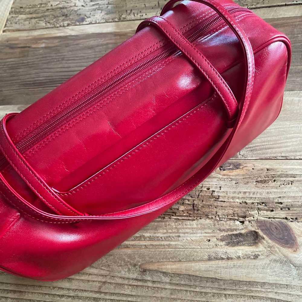 Keita Maruyama Red Leather Shoulder Bag. - image 4