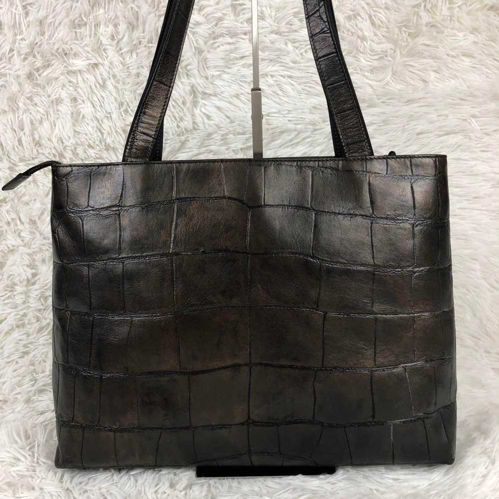 【Unused class✨ Glossy/crocodile】Ibiza tote bag Si… - image 3