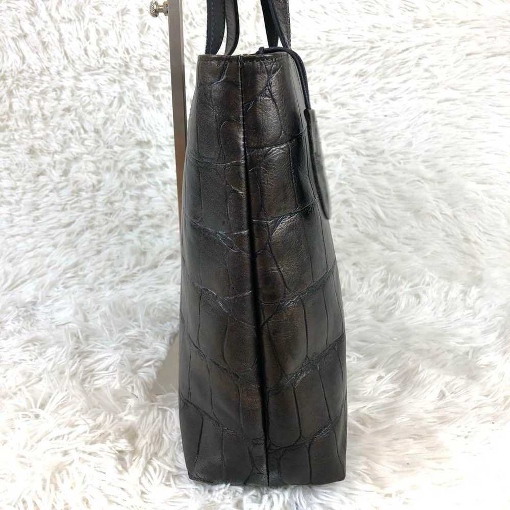 【Unused class✨ Glossy/crocodile】Ibiza tote bag Si… - image 5