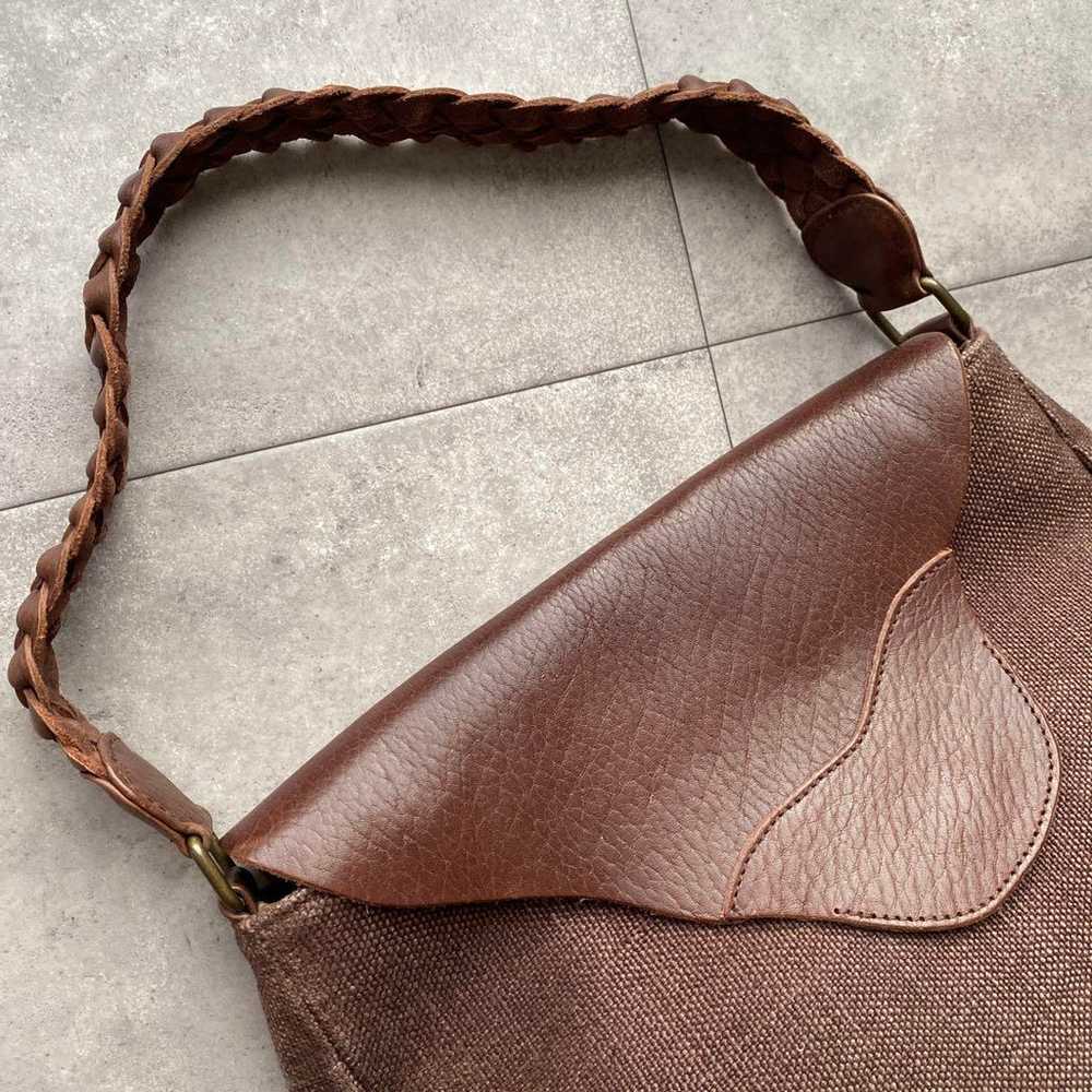 MOTHERHOUSE Leather and Canvas Handbag - image 3