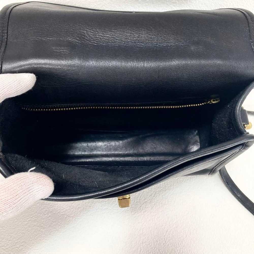 COACH Old Coach Shoulder Bag Turn Lock 2way Black… - image 10