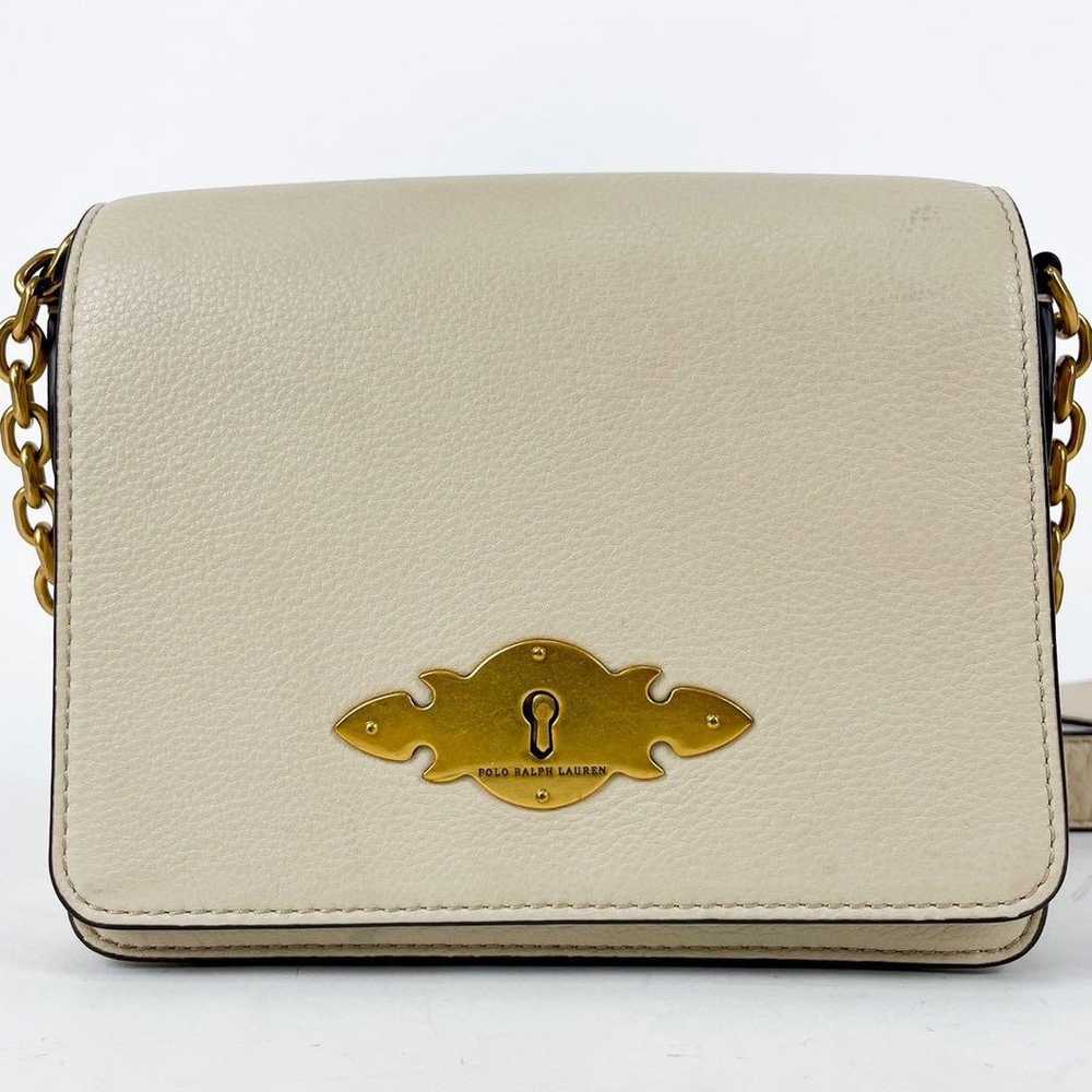 Polo Ralph Lauren Shoulder Bag All Leather Crossb… - image 2