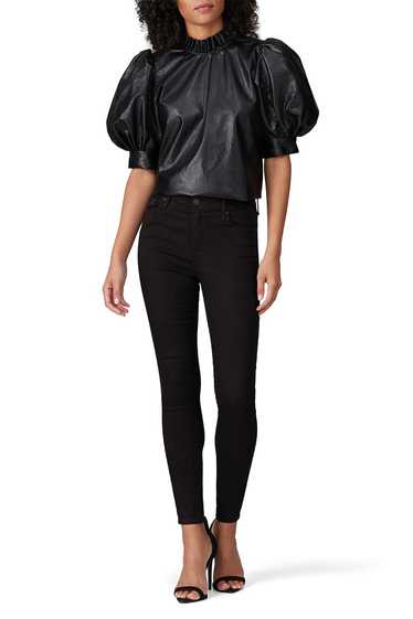 Hunter Bell Black Faux Leather Stella Top