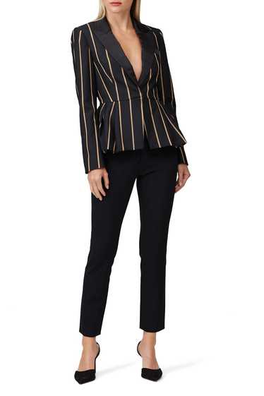 Self-Portrait Tailoring Stripe Blazer