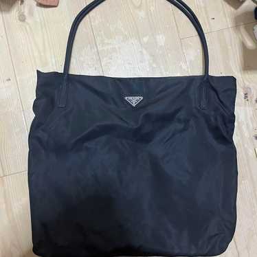 PRADA tote bag in black nylon. - image 1