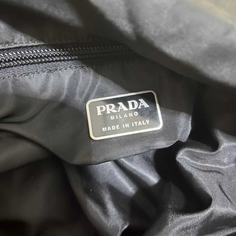 PRADA tote bag in black nylon. - image 8