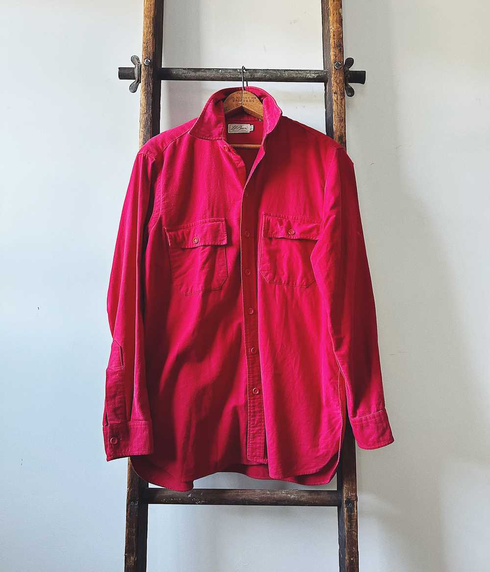 Vintage 1970s L.L.Bean Chamois Shirt – Medium - image 1