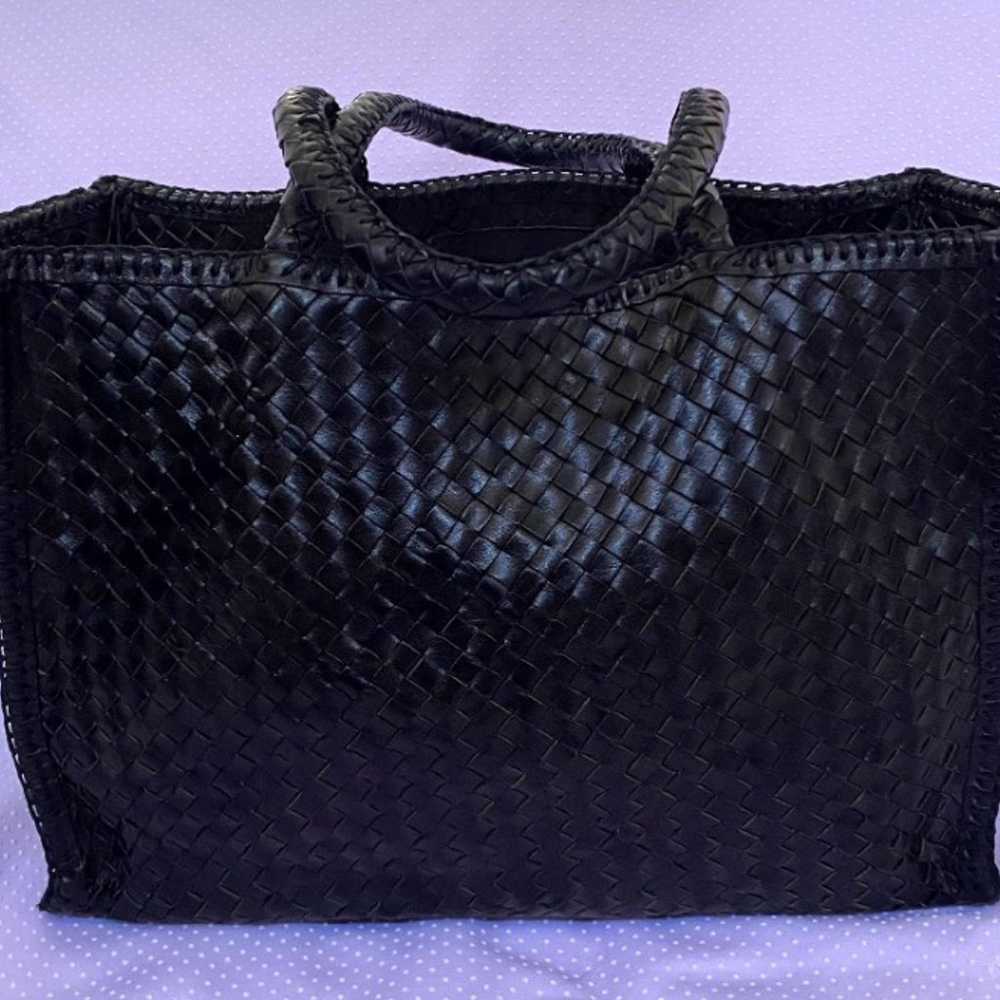 Helen Kaminski woven leather tote - image 2