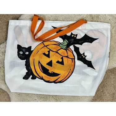 Vintage Handmade Pillowcase Tote Bag 1970s Hallowe