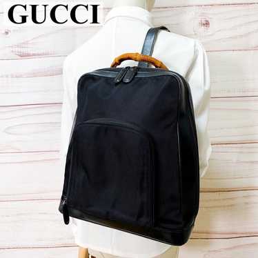 GUCCI one-shoulder backpack shoulder bag black A4 - image 1