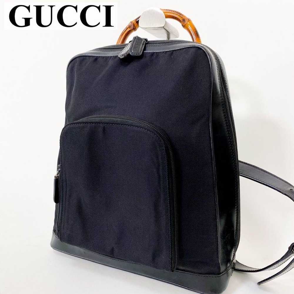 GUCCI one-shoulder backpack shoulder bag black A4 - image 2