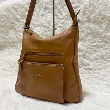 Kitamura 2way Shoulder Bag Backpack Camel Leather