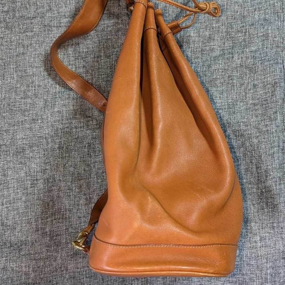 Old Gucci Bamboo Leather One Shoulder Bag Camel - image 2