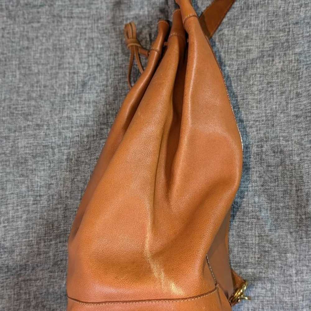 Old Gucci Bamboo Leather One Shoulder Bag Camel - image 3