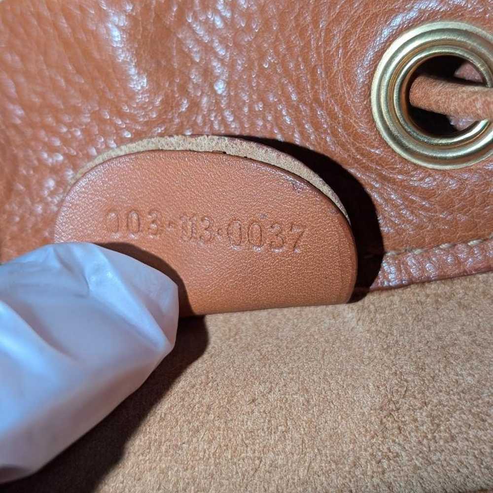 Old Gucci Bamboo Leather One Shoulder Bag Camel - image 9