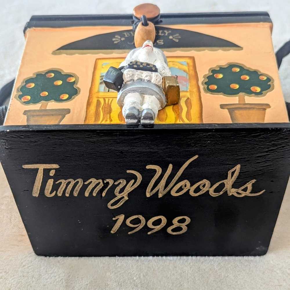 RARE Timmy Woods 1998 Signed Wooden Dog Boutique … - image 2