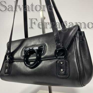 Salvatore Ferragamo Gancini Genuine Leather