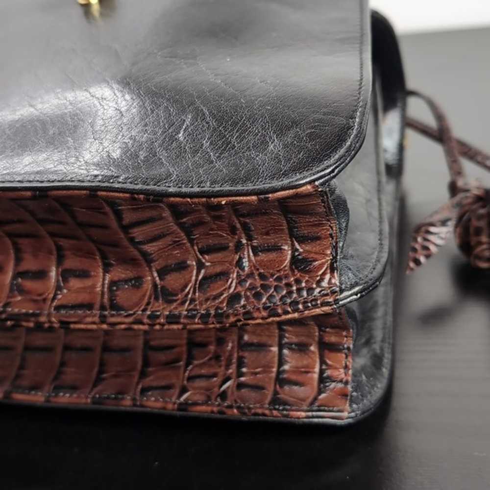 Brahmin Vittoria Rose Tuscan Pecan and Black with… - image 5