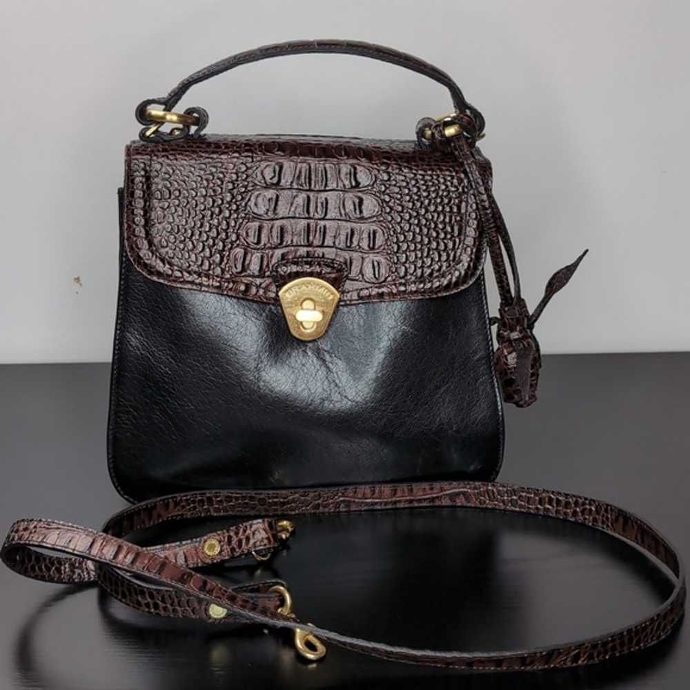 Brahmin Vittoria Rose Tuscan Pecan and Black with… - image 8