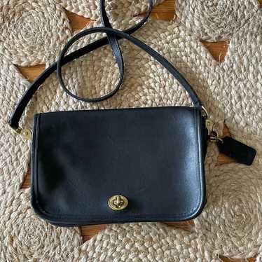 Vintage Coach Black crossbody Penny handbag 9755 - image 1