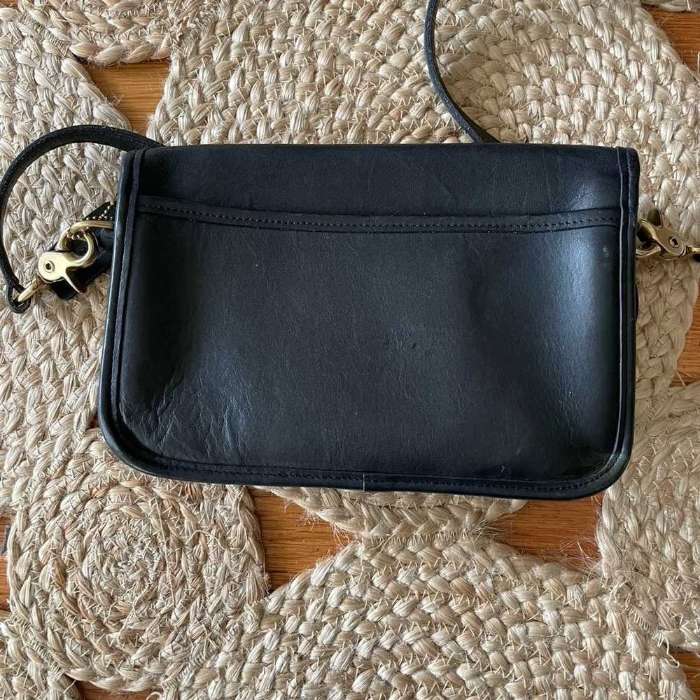 Vintage Coach Black crossbody Penny handbag 9755 - image 2