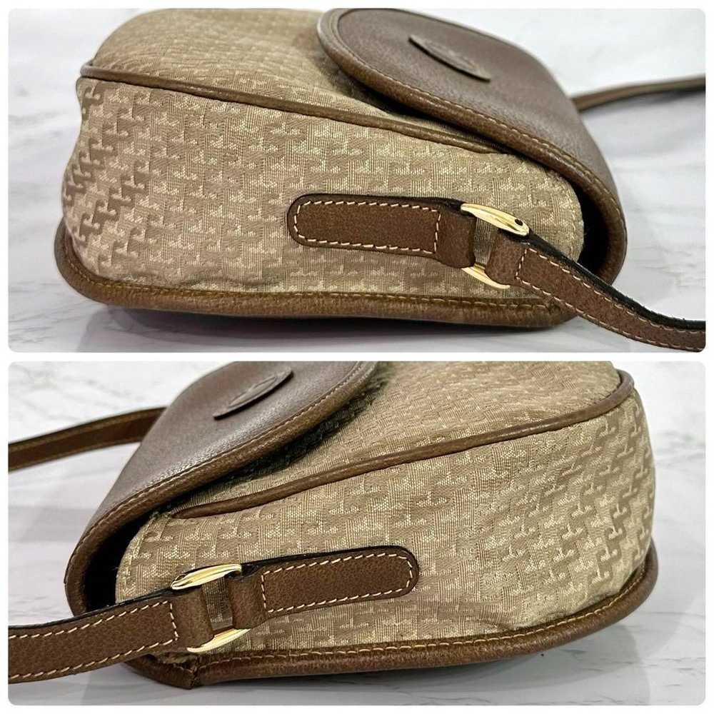 GUCCI Shoulder Bag GG Pattern Brown Beige Leather - image 4