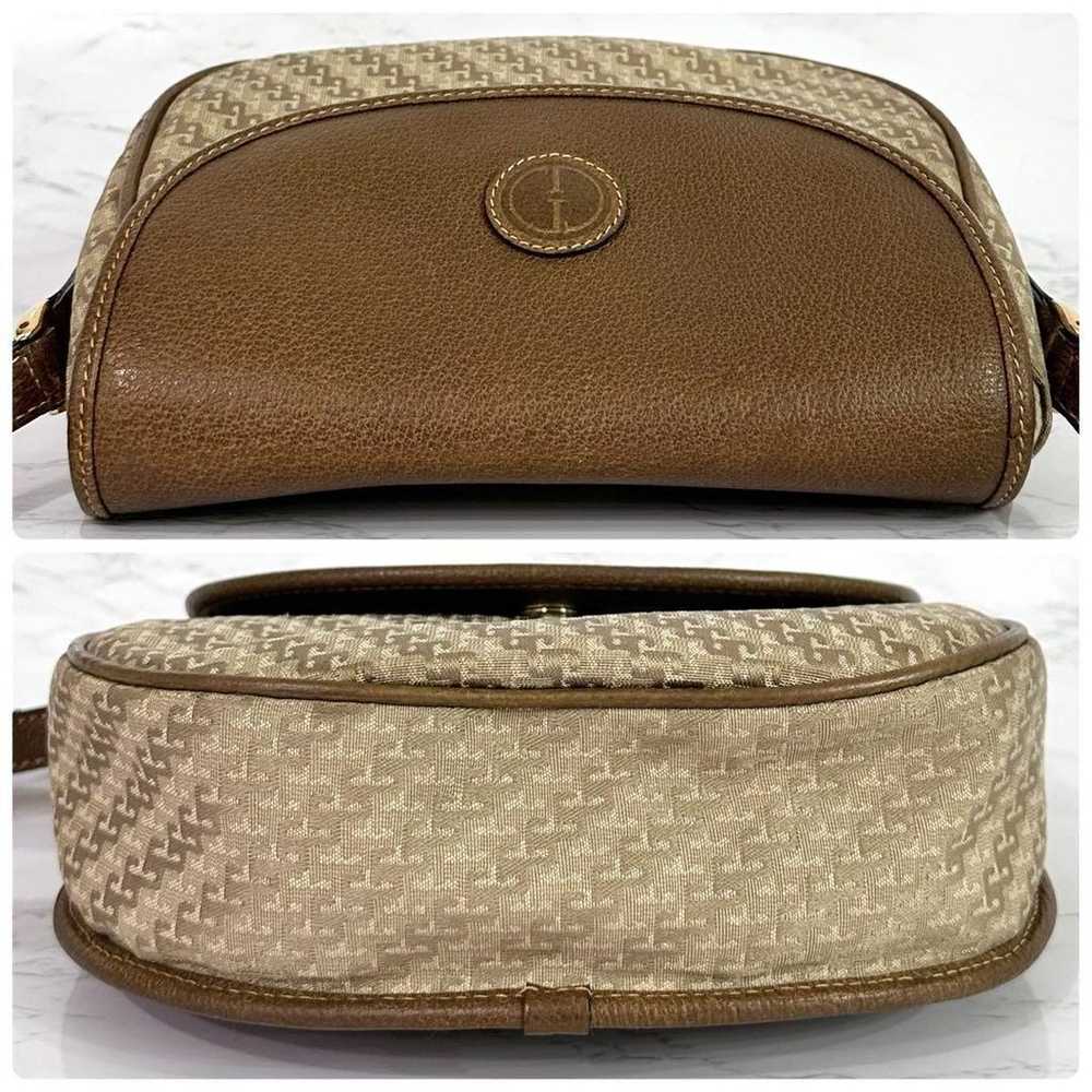 GUCCI Shoulder Bag GG Pattern Brown Beige Leather - image 6