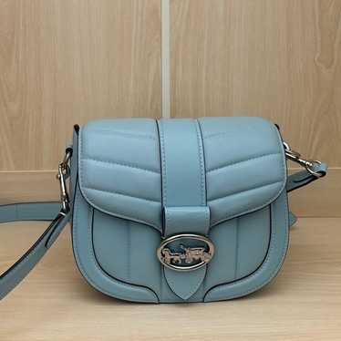 Coach Baby Blue Georgie Saddle Bag