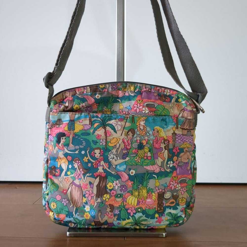 LeSportsac shoulder bag cross pouch polyester Haw… - image 11