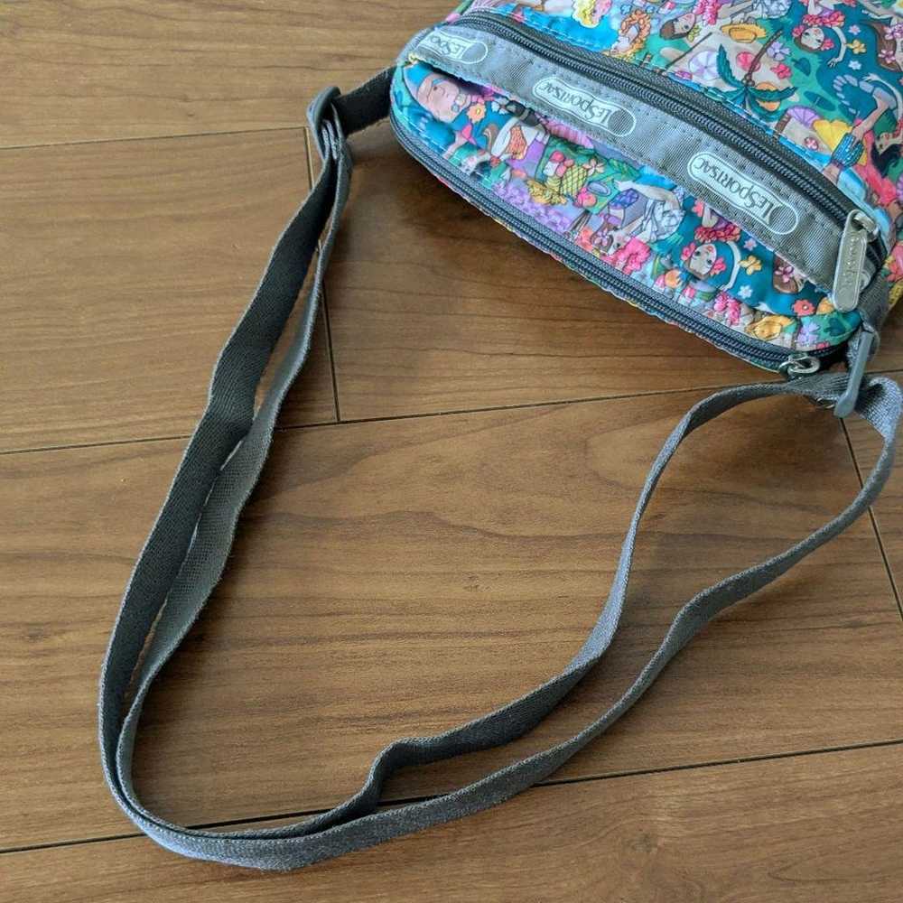 LeSportsac shoulder bag cross pouch polyester Haw… - image 5