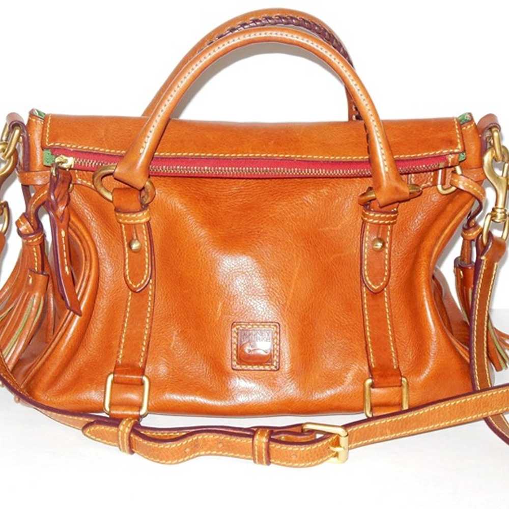 Dooney & Bourke Florentine Leather Satchel Brown … - image 12