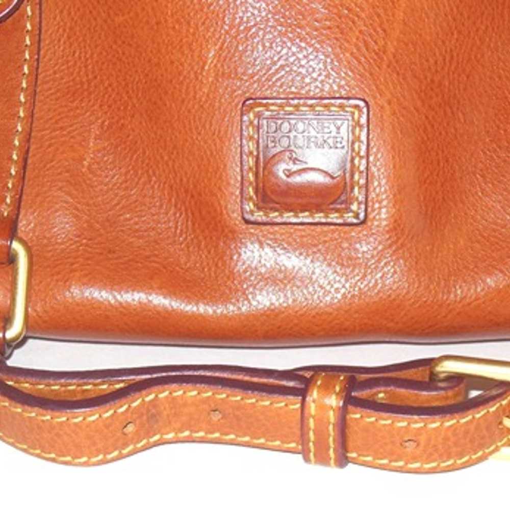 Dooney & Bourke Florentine Leather Satchel Brown … - image 2