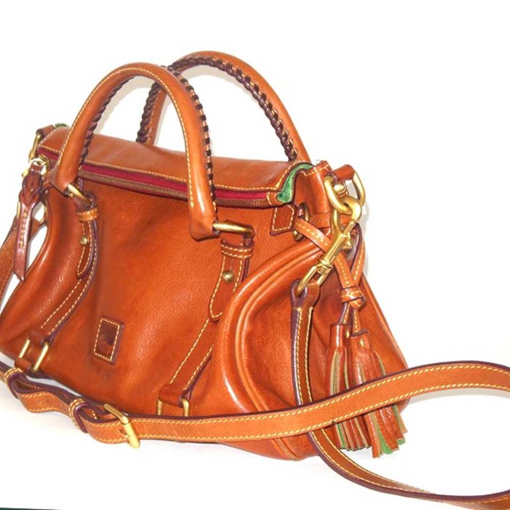 Dooney & Bourke Florentine Leather Satchel Brown … - image 4