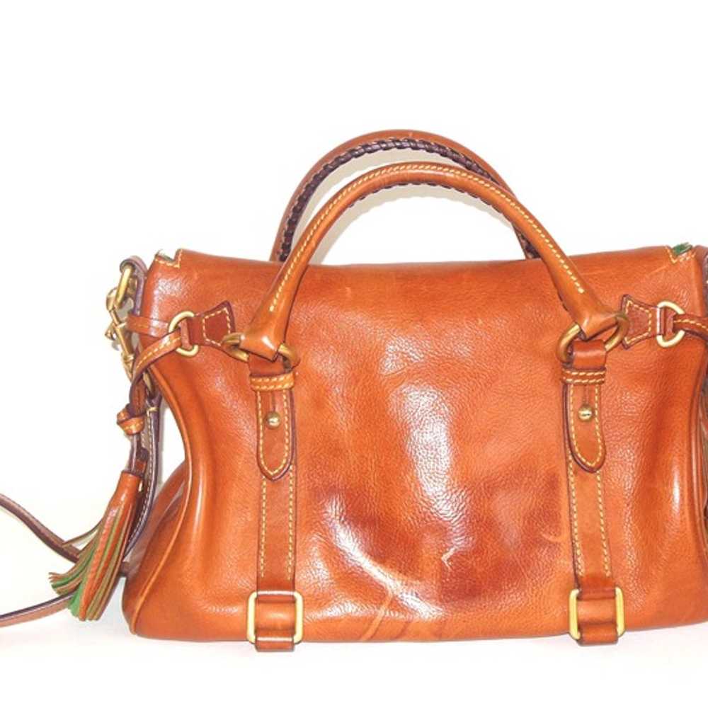 Dooney & Bourke Florentine Leather Satchel Brown … - image 6