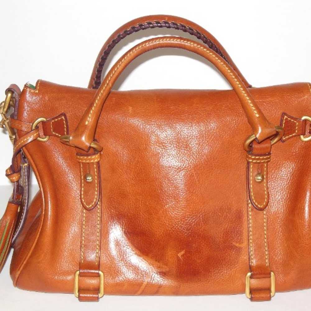 Dooney & Bourke Florentine Leather Satchel Brown … - image 7