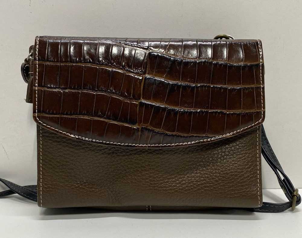 Brighton Brown Leather Crossbody Wallet Bag - image 2