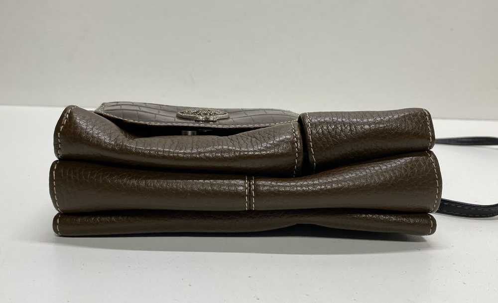 Brighton Brown Leather Crossbody Wallet Bag - image 3