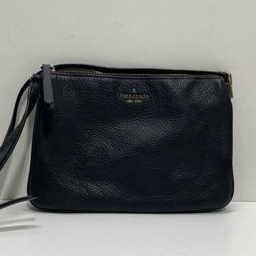 Kate Spade Black Leather Zip Crossbody Bag - image 1