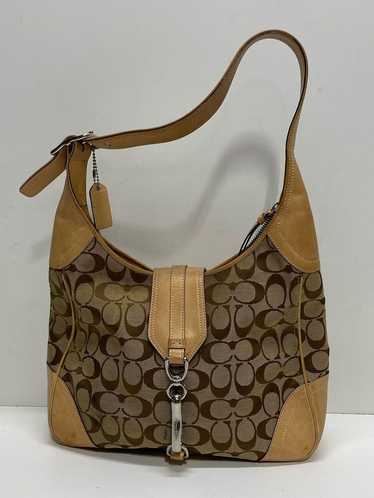 COACH 8K03 Signature Canvas Hobo Shoulder Bag - image 1