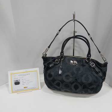 Authentic COACH Madison Dotted OP Art Sophia Hand… - image 1