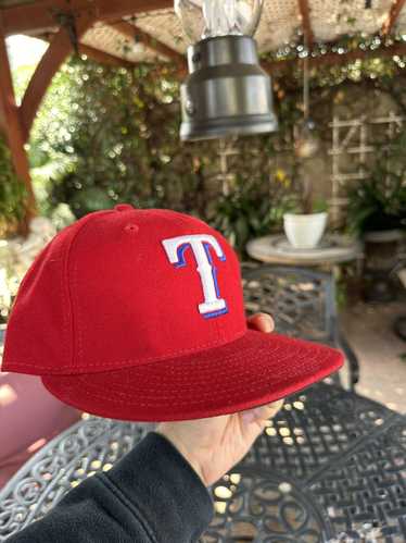 Hat Club Red Texas Ranger Fitted Hat