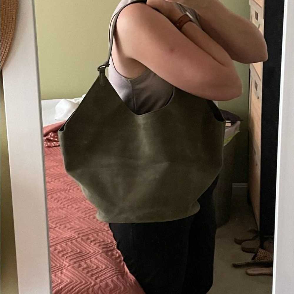 Large suede bucket bag - image 4