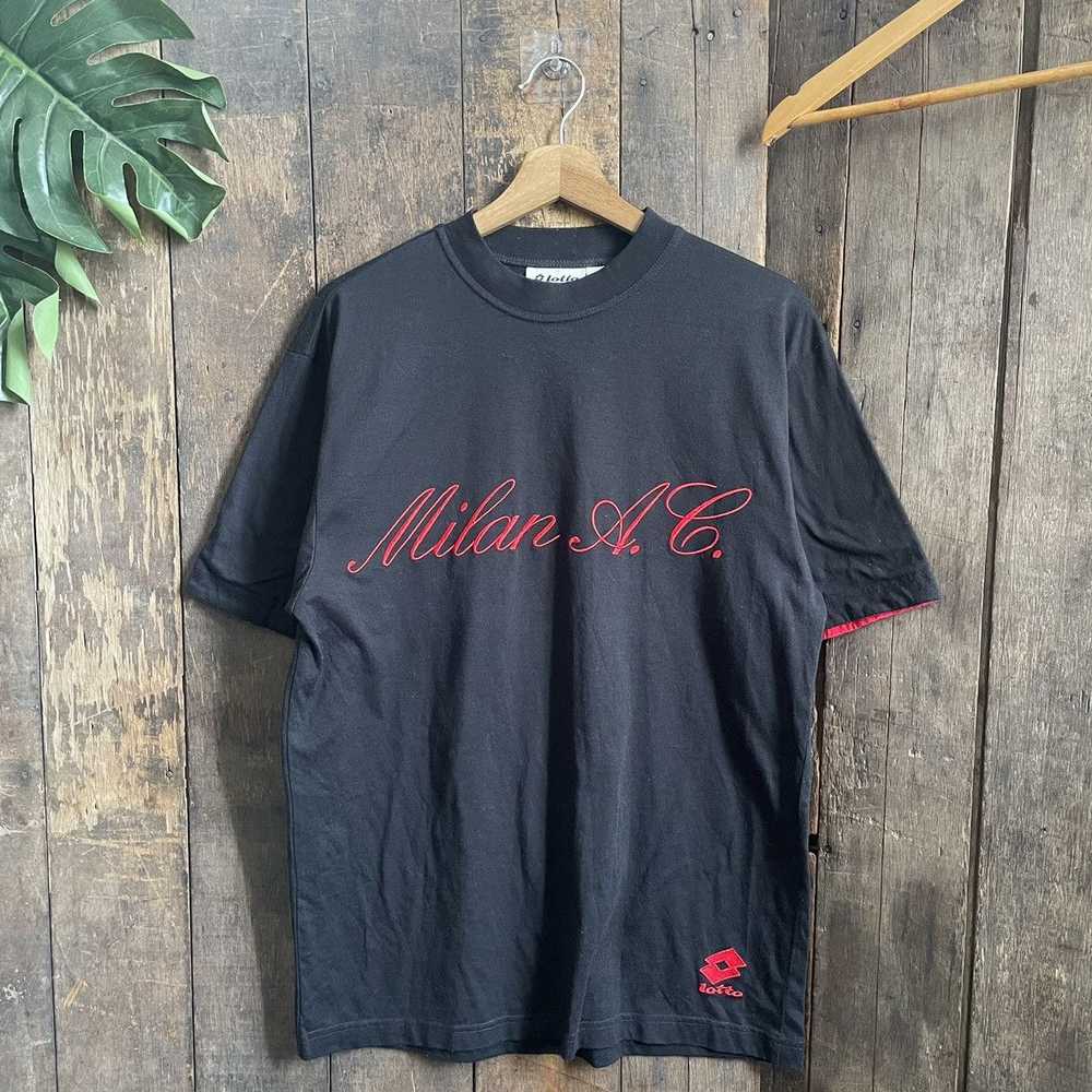 Lotto × Vintage Vintage Ac milan tshirt - image 1