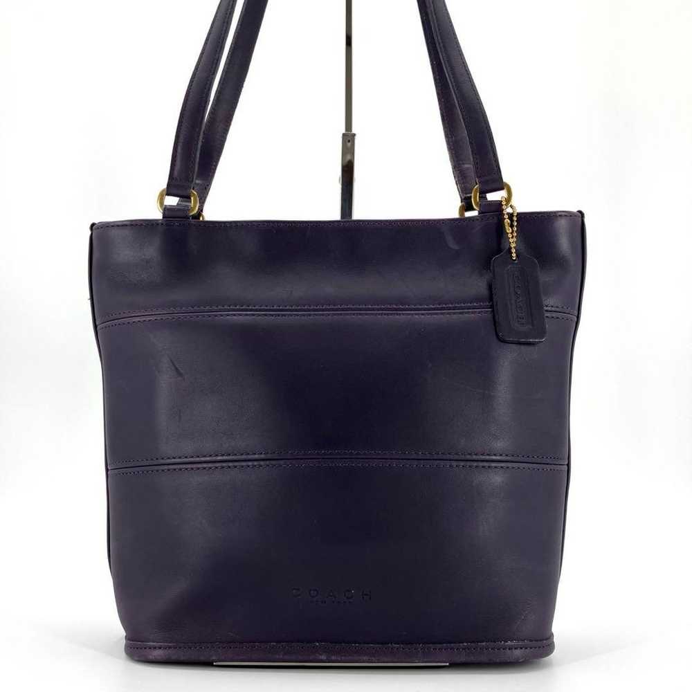 Rare color ✨ Old Coach tote bag shoulder bag Purp… - image 2