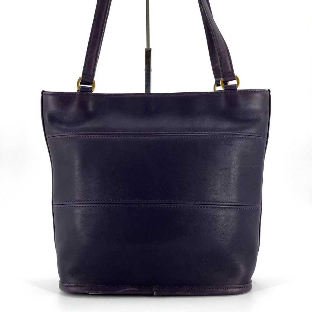 Rare color ✨ Old Coach tote bag shoulder bag Purp… - image 3